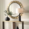 Toluca Round Brass Mirror, by Uttermost, 45" width x 45" height x 1.25" depth thumbnail 4