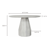Templo Outdoor Dining Table Antique White thumbnail 7