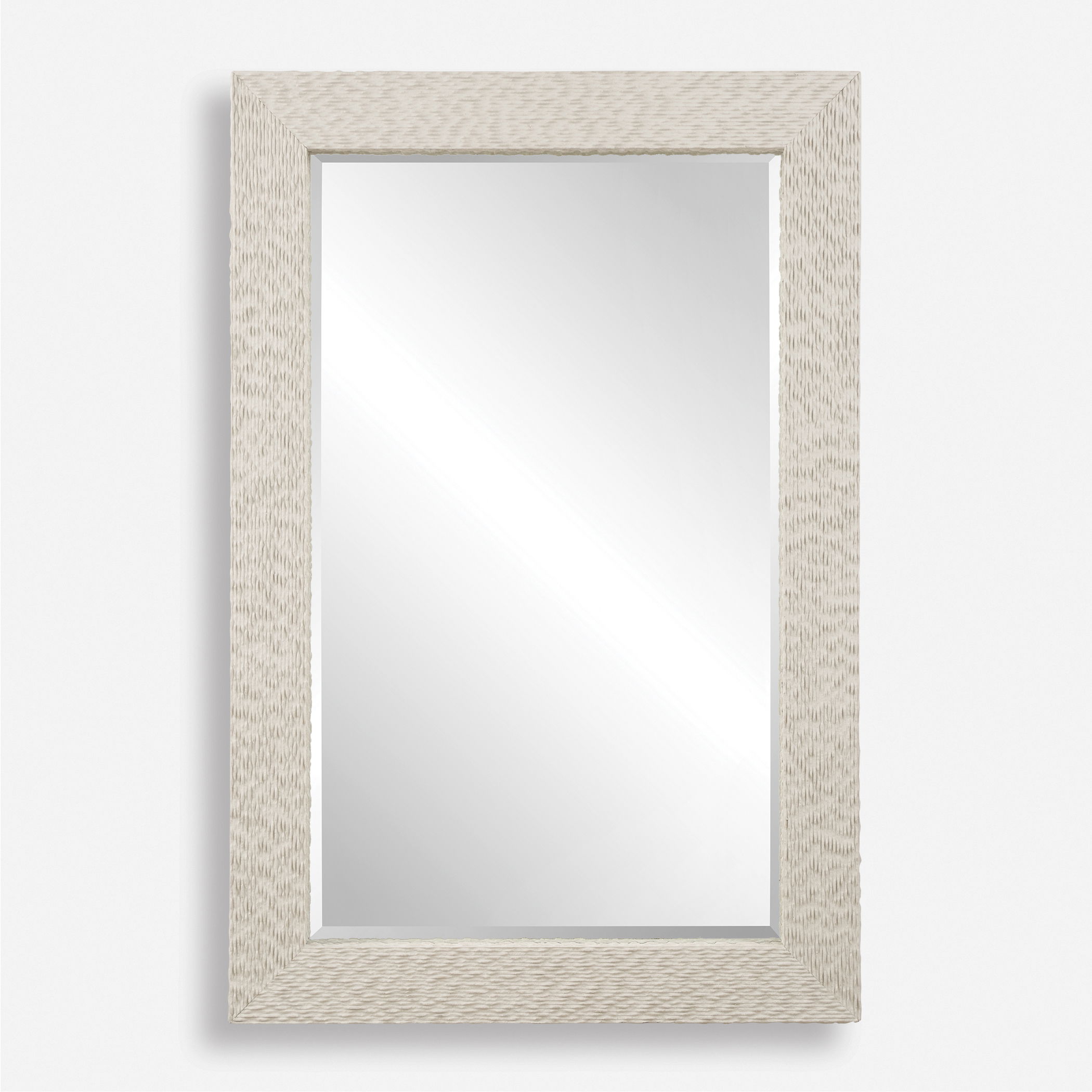 Everett Ivory Stone Mirror large image 