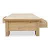 Graham Storage Coffee Table Rustic Oak, by Moe's Home, 60" width x 17" height x 35" depth thumbnail 3