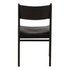 Leander Dining Chair Set of 2 Black, by Dovetail, 19.5" width x 34.52" height x 25.19" depth thumbnail 4