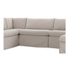 Fable Slipcover Dining Banquette U-shape Beige 121in thumbnail 5