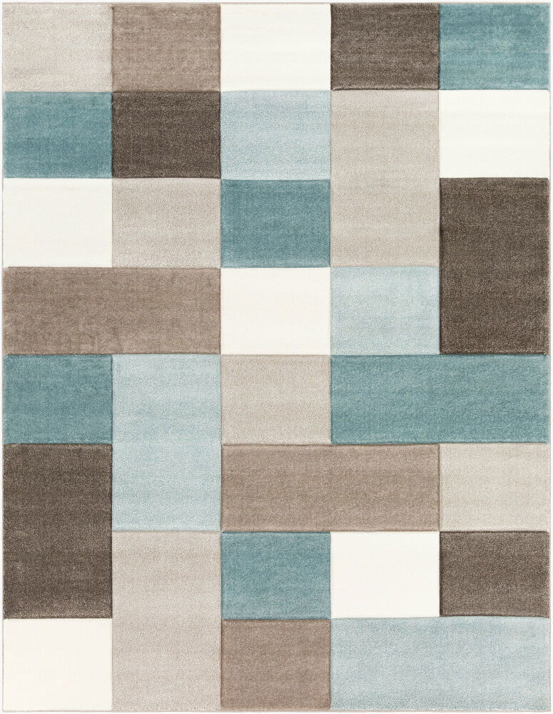 Santa Monica Machine Woven Rug, by Surya, 1'3.75" length x 1'3.75" width
