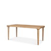 Suvan 72L Light Brown Rectangular Oak Wood Dining Table, by Mercana, 72" length x 36" width x 30" height thumbnail 1