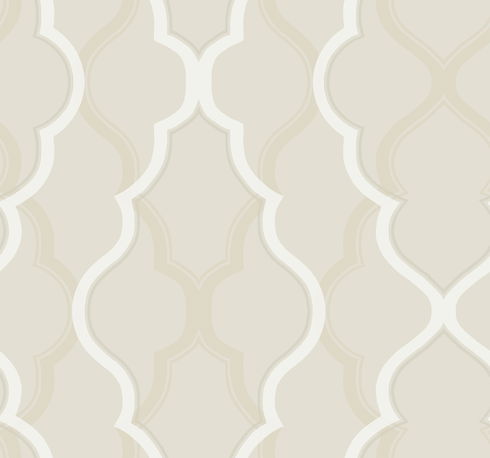 Double Damask Beige Wallpaper