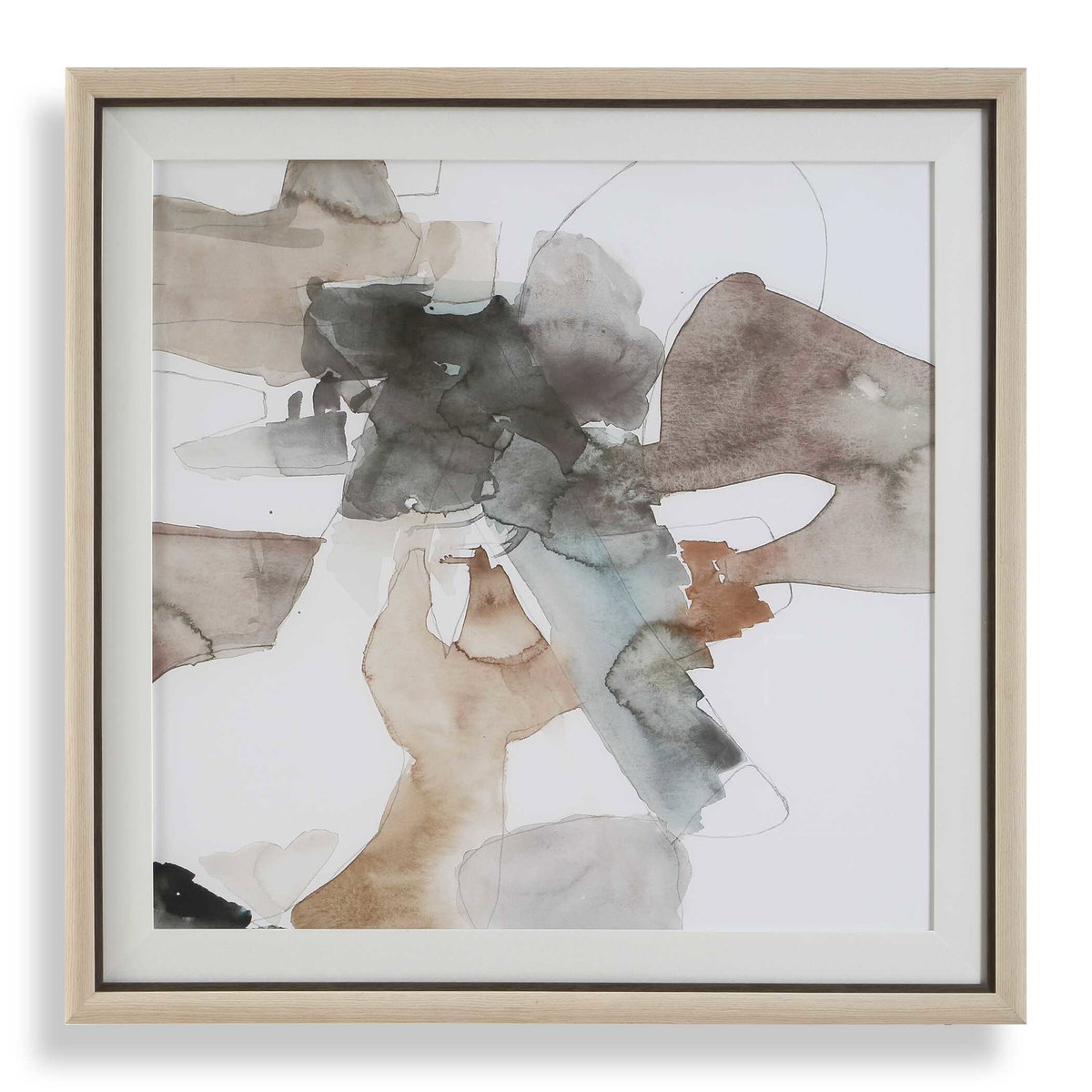 Cohesion Framed Abstract Print, Art by Uttermost, 37" width x 38.62" height x 1.5" depth View 1