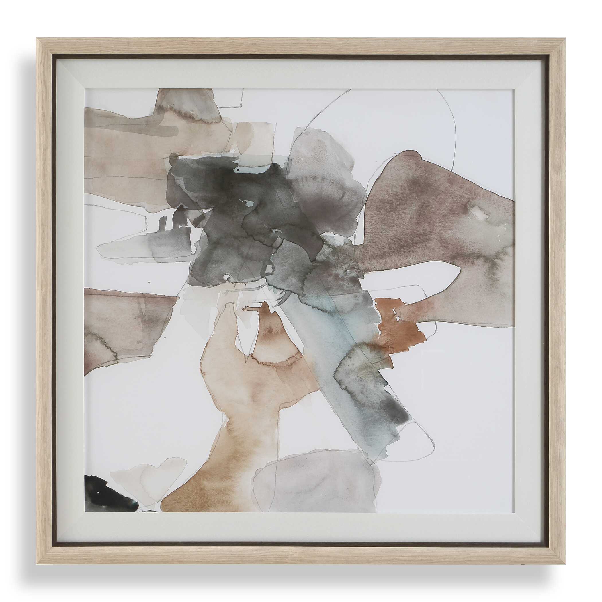 Cohesion Framed Abstract Print, Painting by Uttermost, 37" width x 38.62" height x 1.5" depth View 1