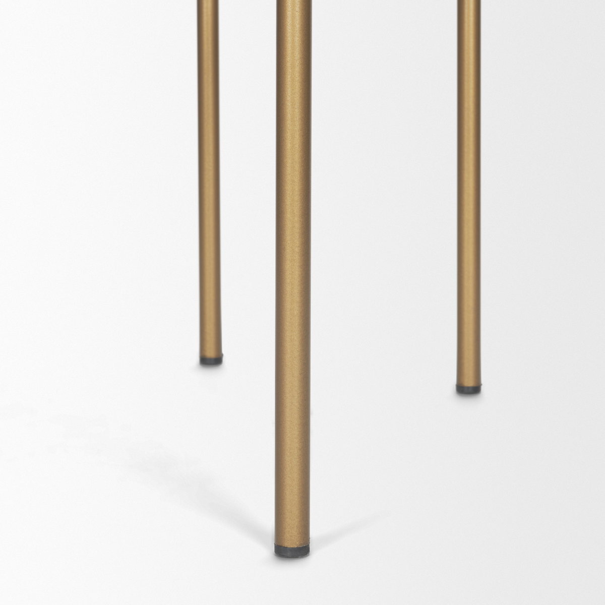 Parker Low Back 30.25in Seat Bar Stool | Cream Fabric with Gold Metal, Counter & Bar Stool by Mercana, 19" length x 19.75" width x 40" height View 11