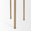 Parker Low Back 30.25in Seat Bar Stool | Cream Fabric with Gold Metal, Counter & Bar Stool by Mercana, 19" length x 19.75" width x 40" height thumbnail 11