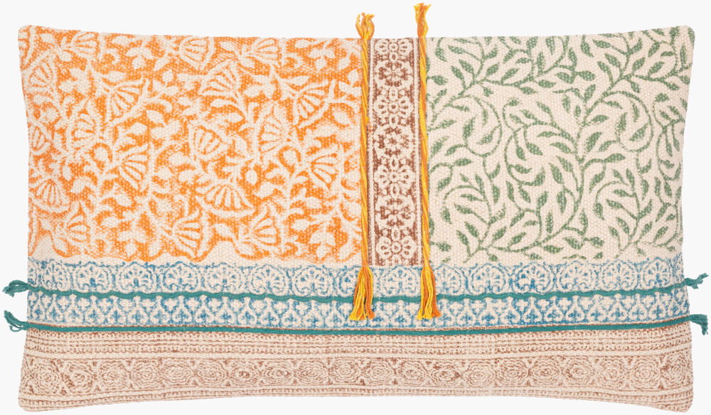 Sanga Lumbar Pillow, Decorative Pillow by Surya, 14" length x 22" width