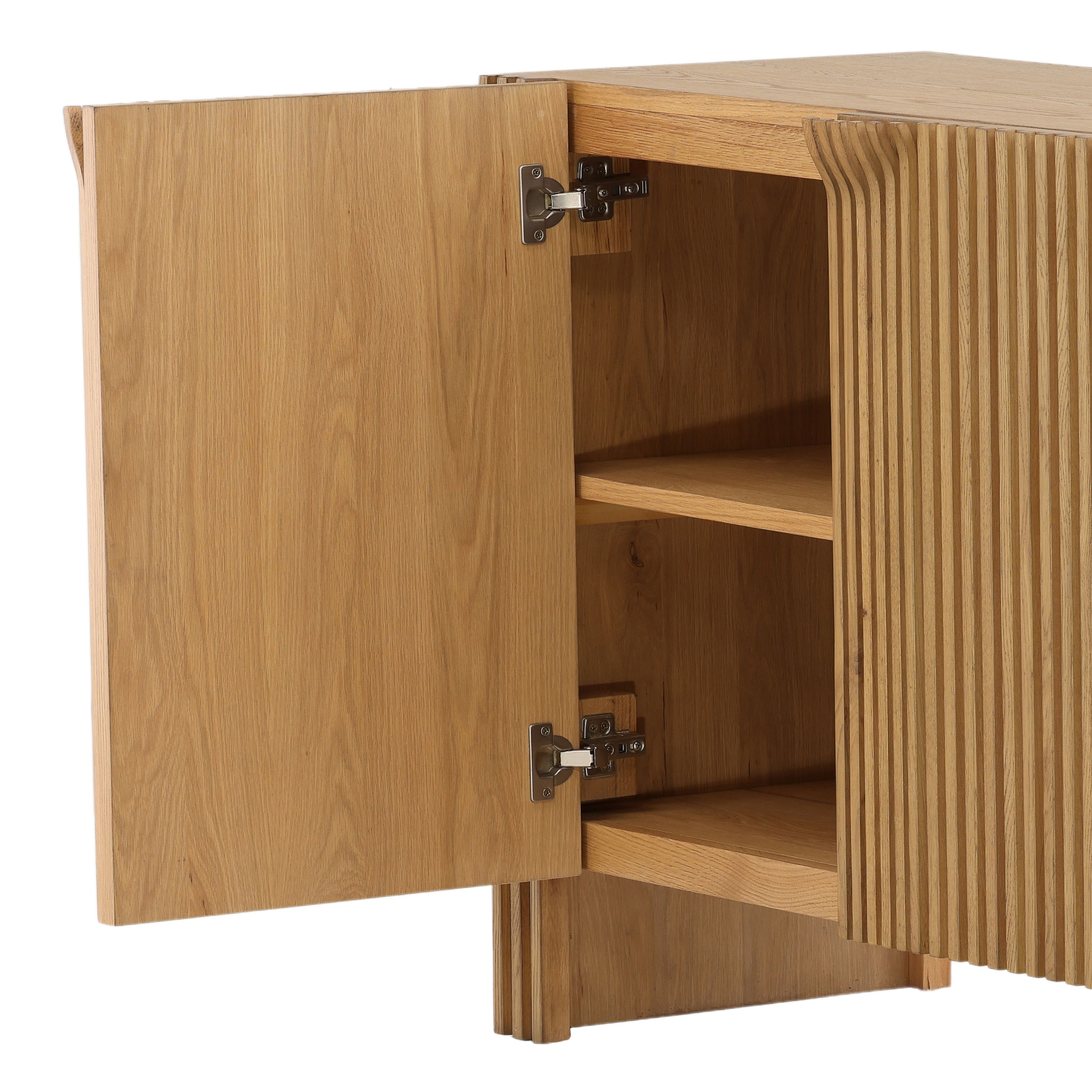 Fallon Sideboard Natural 78', Sideboards & Buffet by Dovetail, 78.5" width x 32" height x 19" depth View 8