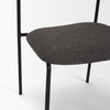 Corey Contoured Back Dining Side Chair | Gray Fabric with Metal, Dining Chair by Mercana, 22.25" length x 21.25" width x 32" height thumbnail 12