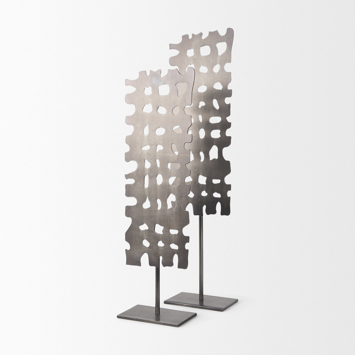 Shaw II (Large) 5L x 3W Gray Rectangular Decorative Object, by Mercana, 5.12" length x 3.15" width x 21.06" height View 9