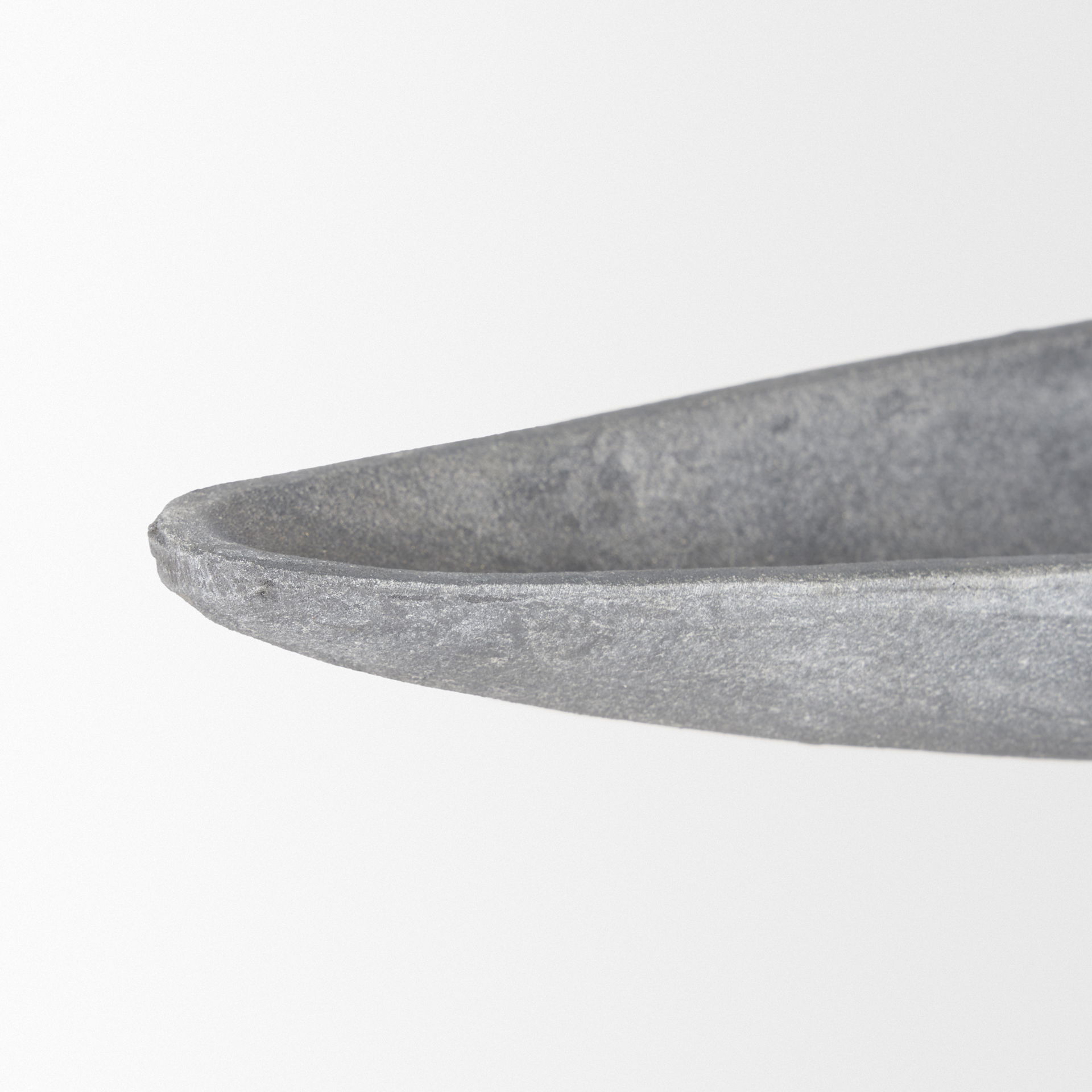 Piero Small Concrete Finished Metal Decorative Bowl, by Mercana, 31.5" length x 5" width x 4" height View 6