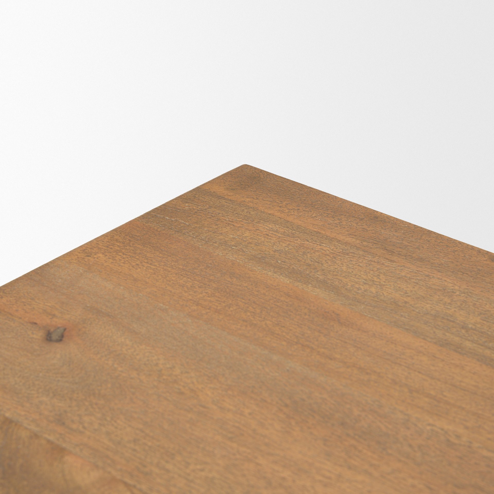 Baron Light Brown Solid Wood with Gunmetal Knobs 2-Door Accent Cabinet, Cabinets & Chest by Mercana, 34" length x 18.5" width x 27" height View 9