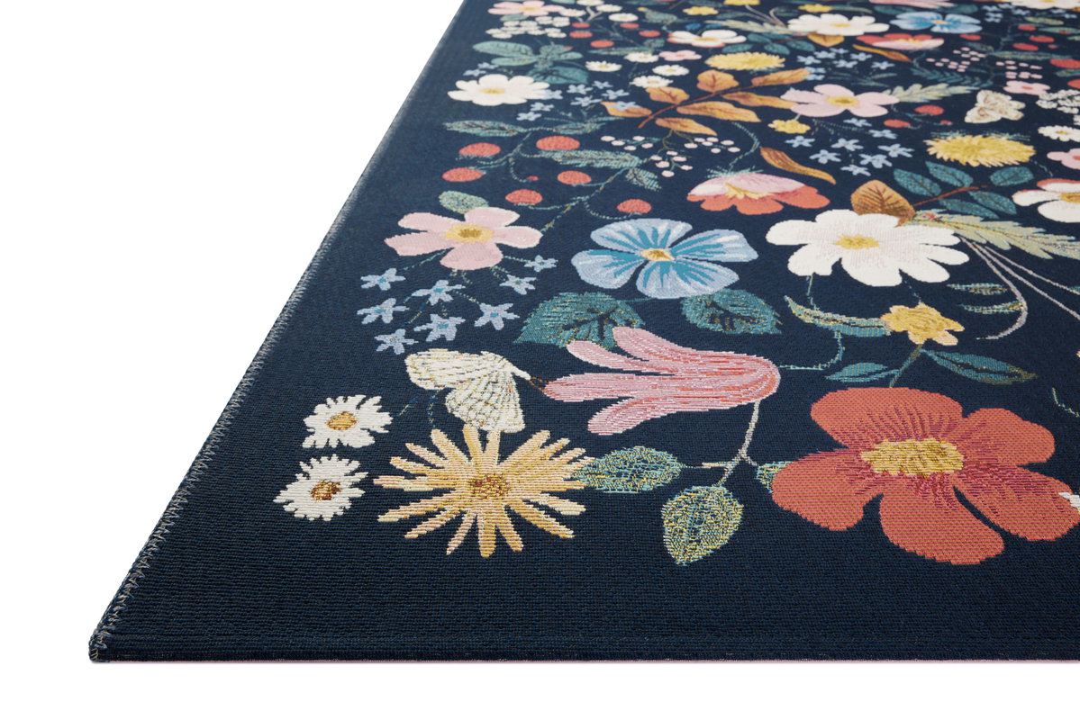 Rifle Paper Co. x Loloi Perennial Rug, 1'6" length x 1'6" width View 5