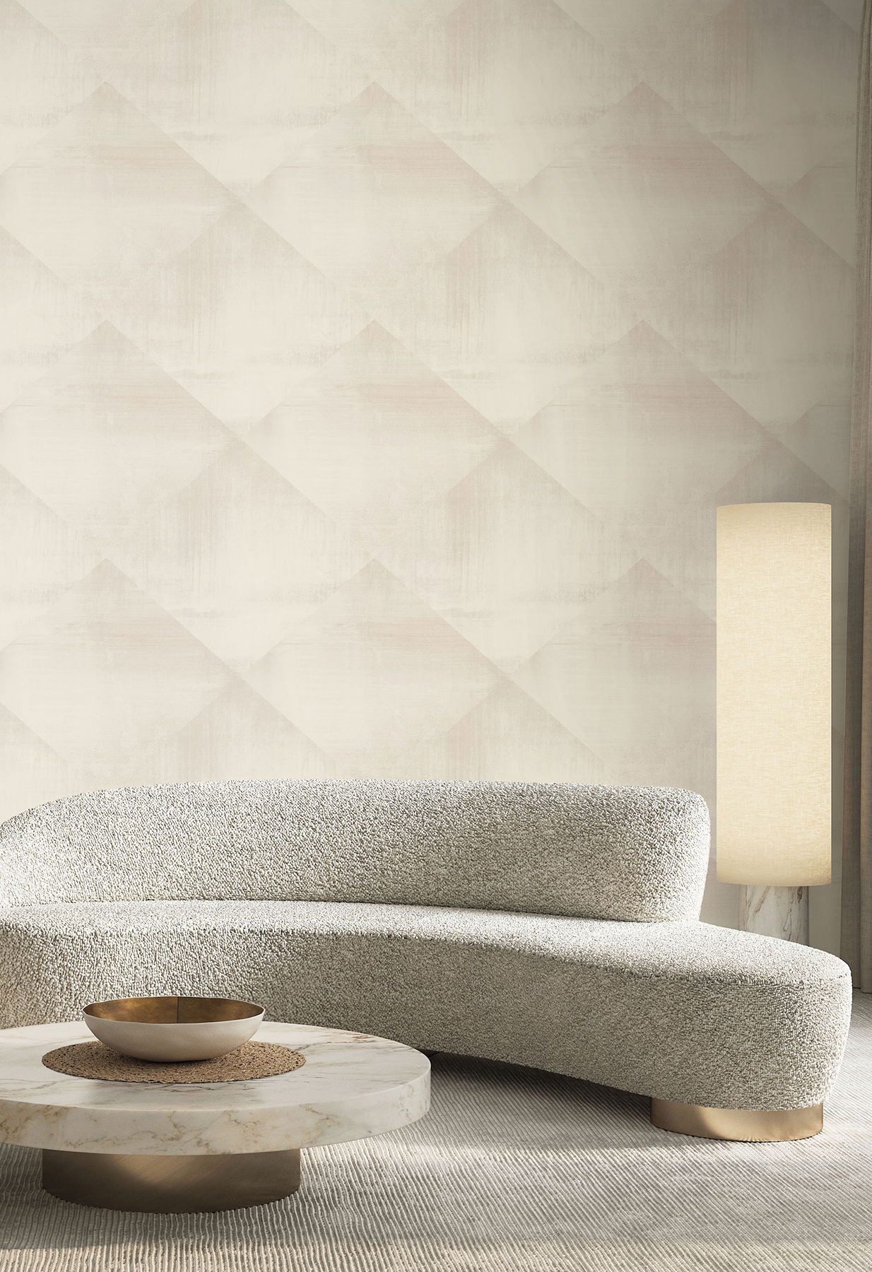 In Clay Beige Wallpaper, by York Wall, 27' length x 2'3" width x 0.02" depth View 2
