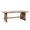 Solid Teak Live Edge Table, Dining Table by Dovetail, 86.5" width x 30.9" height x 41" depth thumbnail