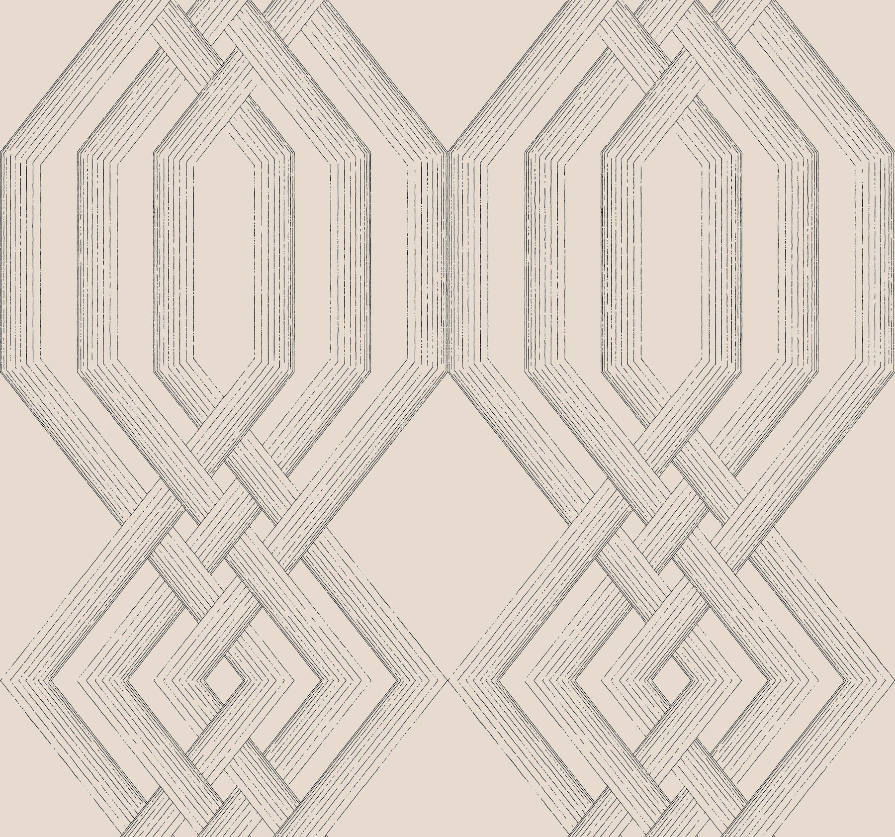 Etched Lattice Grey Wallpaper large image 