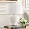 Maisie White Table Lamp, by Uttermost, 18" width x 23.5" height x 18" depth thumbnail 4