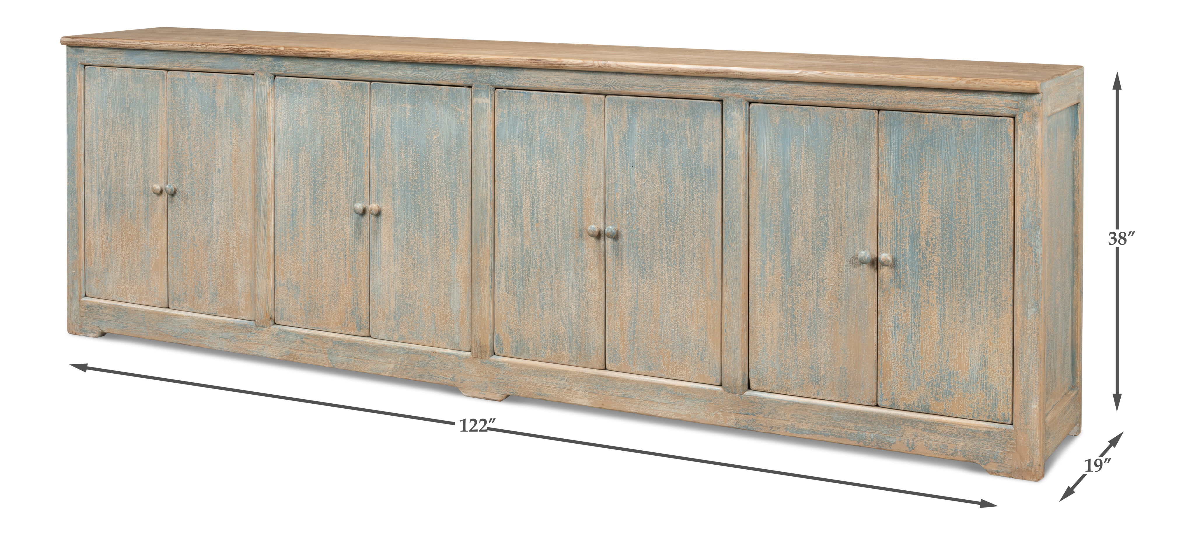 Eight Is Enough Sideboard  Antique Blue large image 