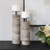 Shadowstone Candleholders Set/2, Candles & Candle Holder by Uttermost, 4" width x 15.5" height x 4" depth thumbnail 2