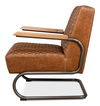 Beverly Hills Chair, Cuba Brown Leather thumbnail 10