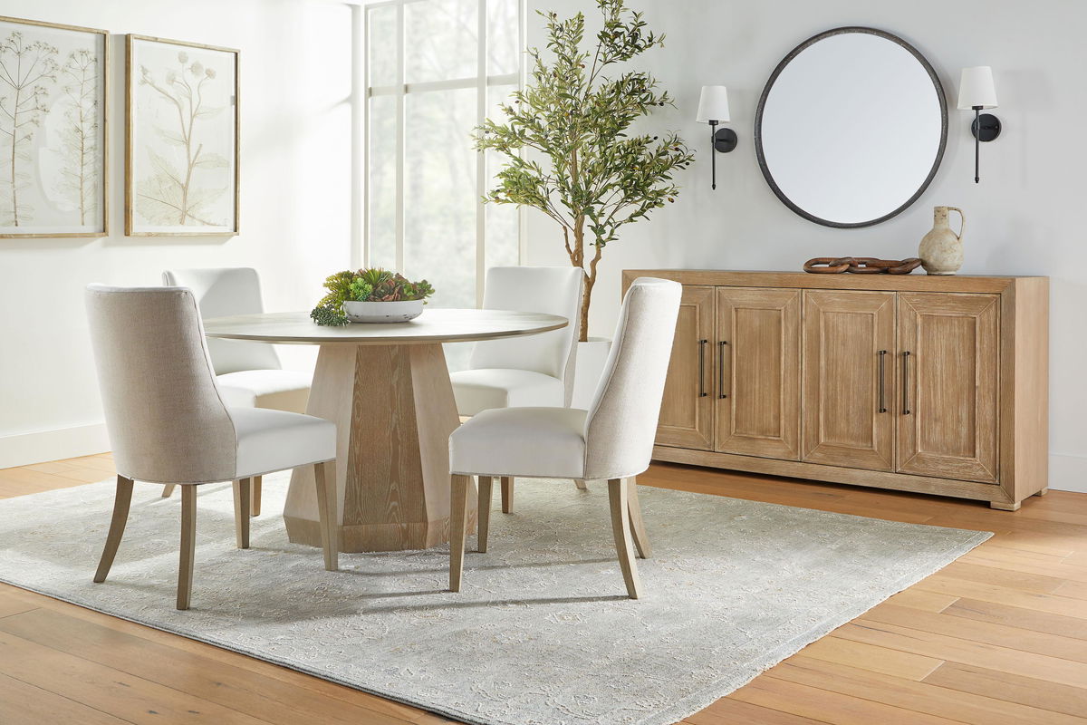 Coulter 54' Round Dining Table, by Essentials for Living, 54" width x 30" height x 54" depth View 6