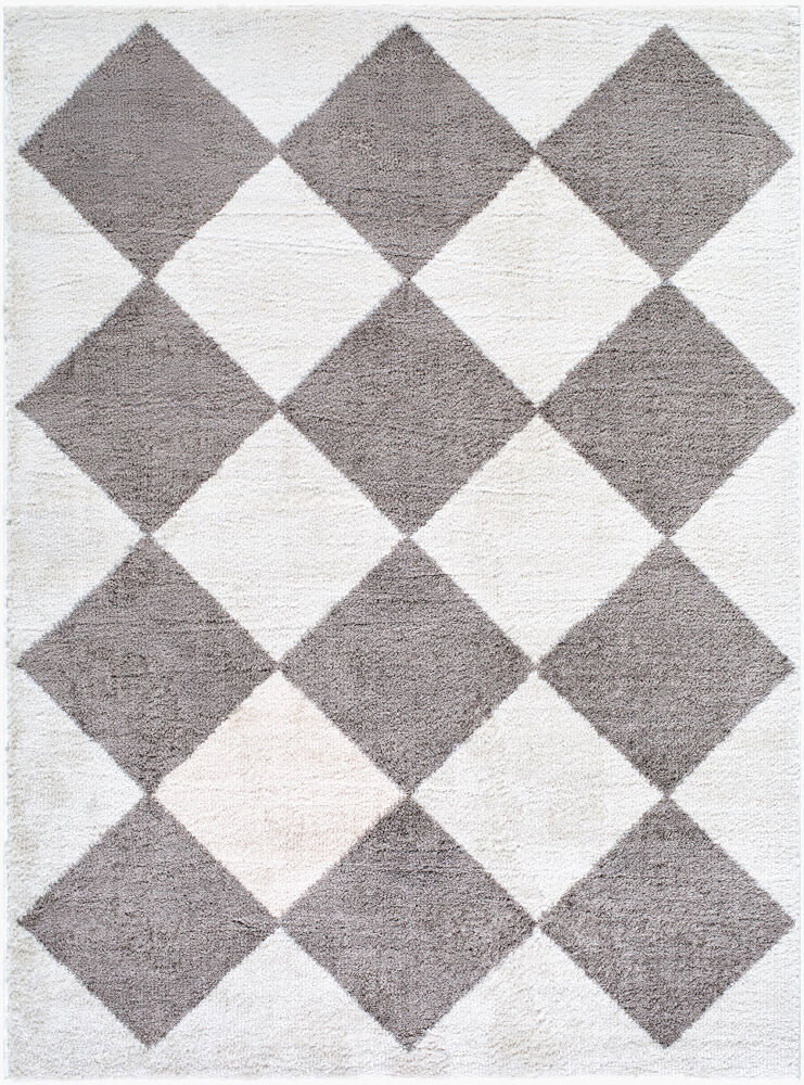 Fossay Shag Machine Woven Rug, by Surya, 6'11.86" length x 5'2.99" width