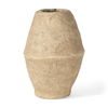 Rundal Small Beige Paper Mache Vase thumbnail 0