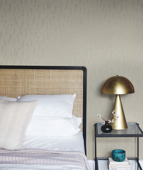 Sprigs Cream & Gold Wallpaper