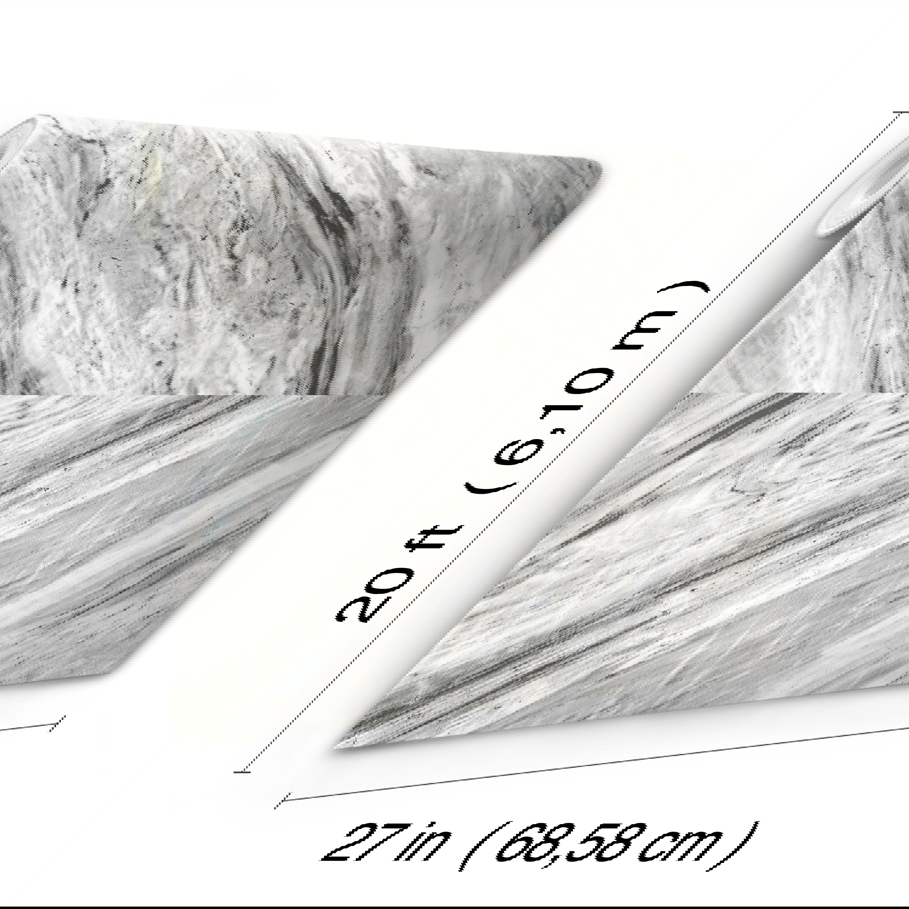 Carrara Horizontal Grey Peel & Stick Wallpaper, by York Wall, 20' length x 2'3" width x 0.02" depth View 8