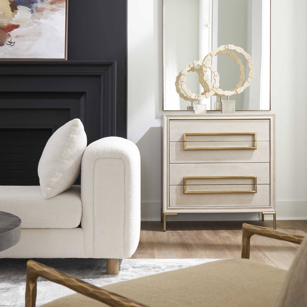 Alessia Light Oak Accent Chest, Cabinets & Chest by Uttermost, 34" width x 35" height x 18" depth View 7