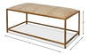 Montvale Coffee Table/Bench, by Sarreid, 2' length x 4' width x 1'6" height thumbnail 14