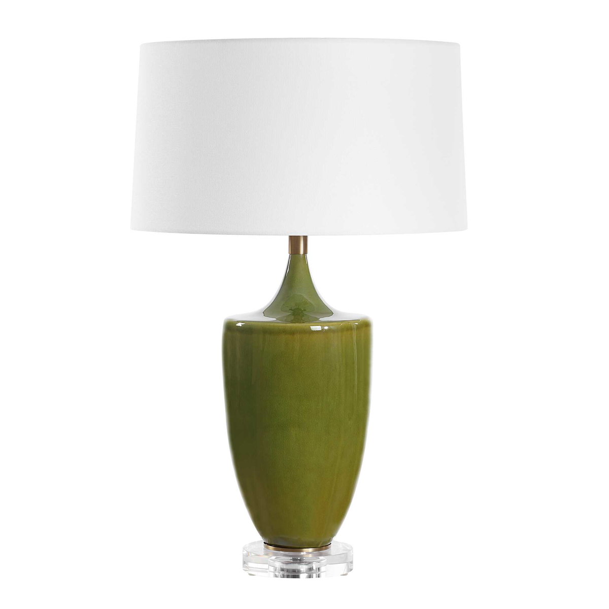 Adela Moss Green Table Lamp, by Uttermost, 18" width x 28.75" height x 18" depth View 5