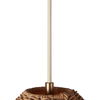 Maude Rattan Scallop Pendant, by Woven, 10.75" height x 26.25" diameter thumbnail 5