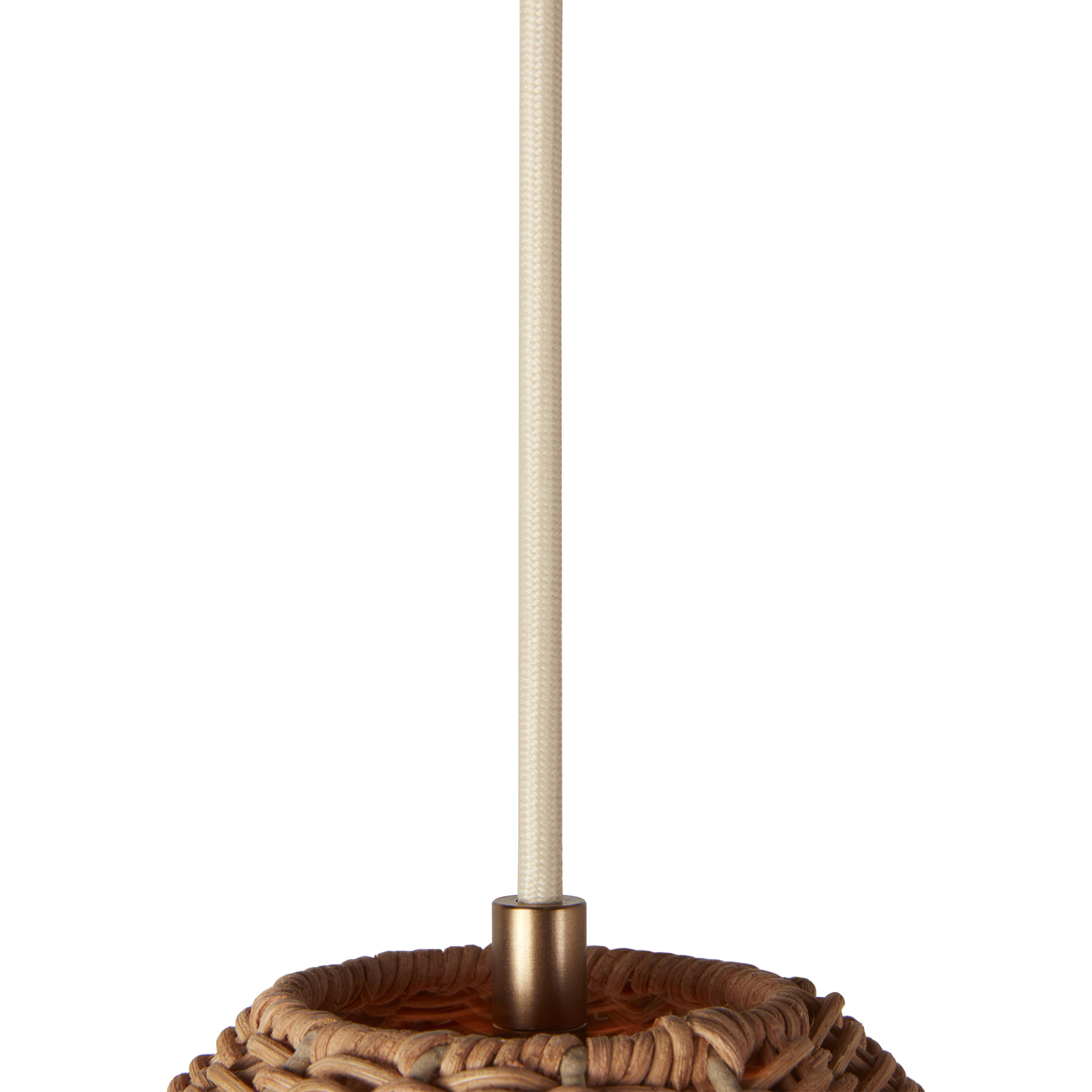 Maude Rattan Scallop Pendant large image 