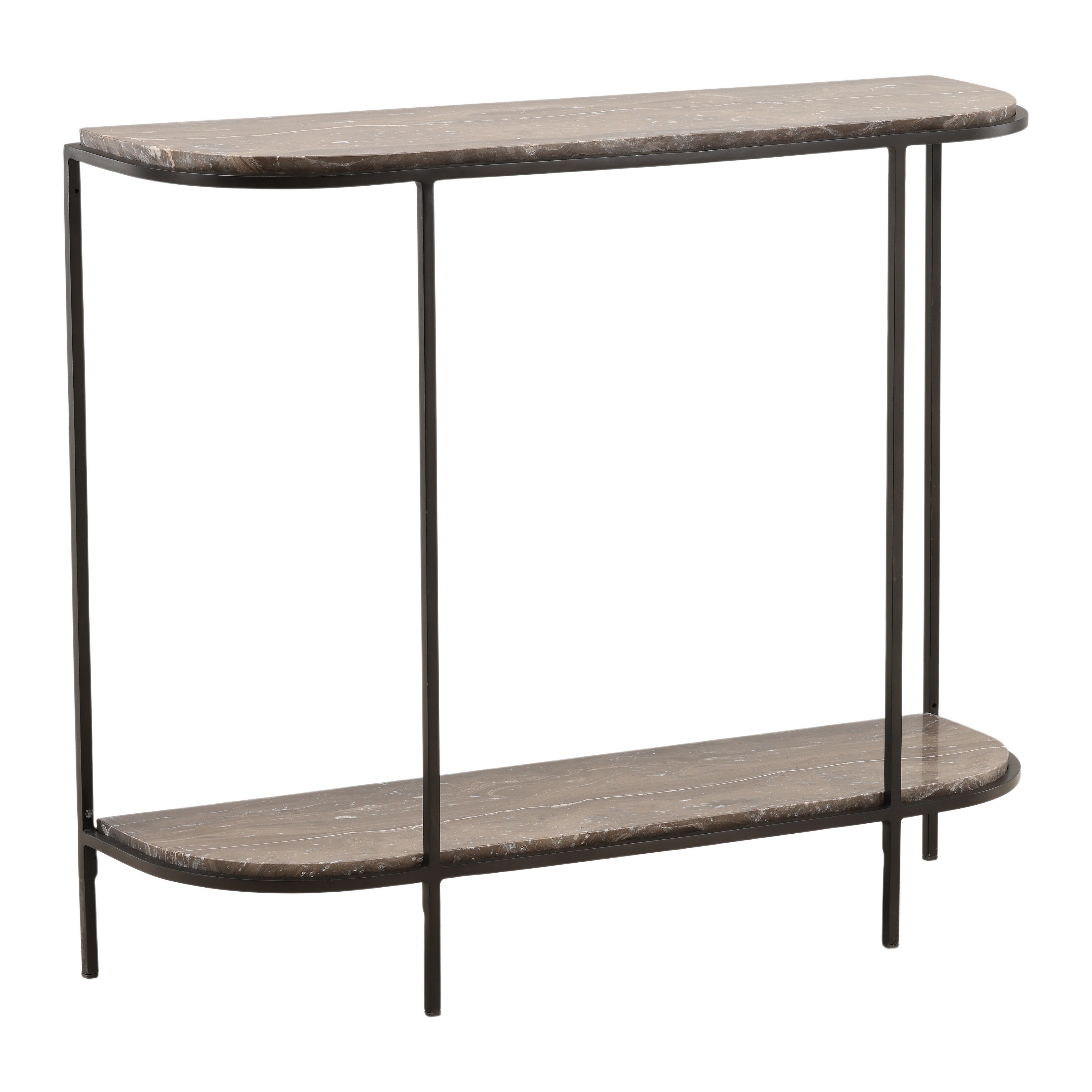 Brian Console Table Brown, by Dovetail, 36" width x 30" height x 11" depth View 1