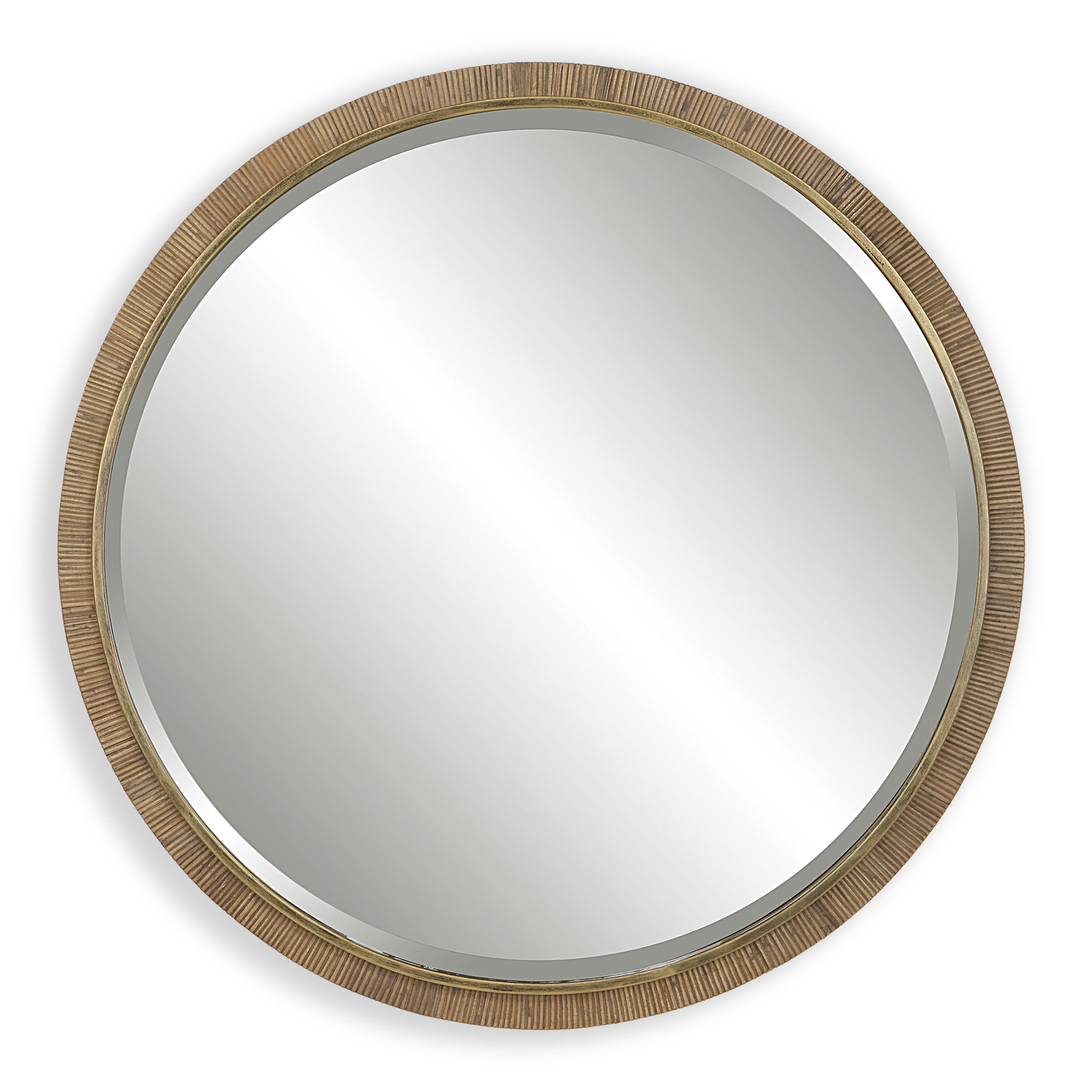 Paradise Round Rattan Mirror large image 