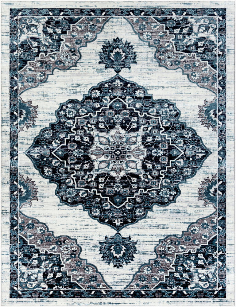 Wanderlust Machine Woven Rug, by Surya, 10'3" length x 7'10.09" width