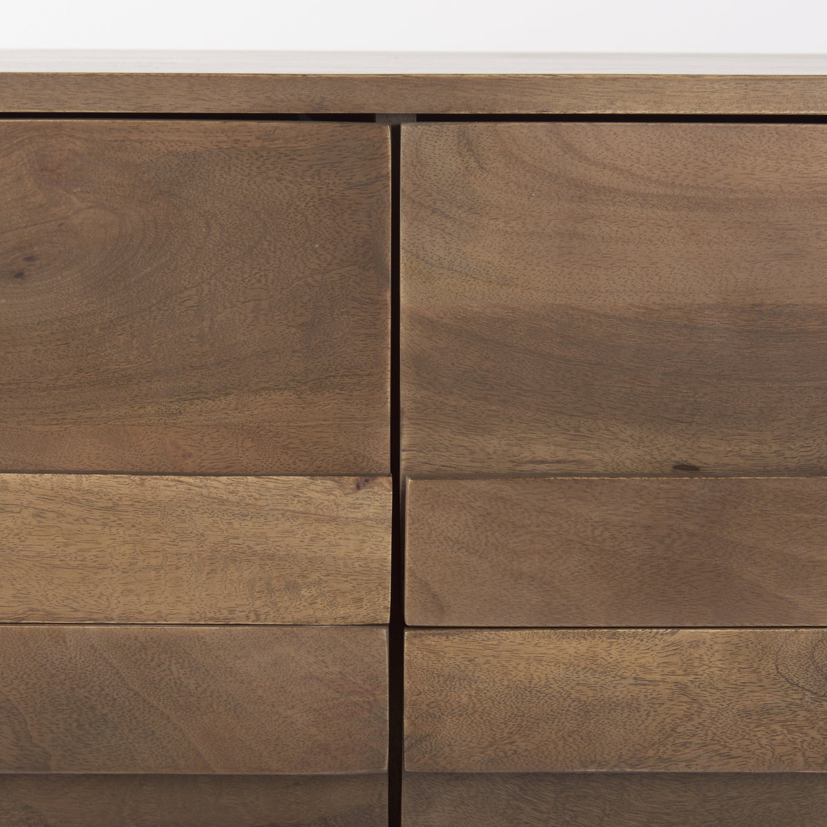 Astrid 71L x 17W x 30.3H Medium Brown Solid Wood 6 Drawer Sideboard, Sideboards & Buffet by Mercana, 71" length x 17" width x 30.25" height View 9