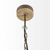 Dyson I 18x18 Black Metal Triangular Orb Pendant Light, by Mercana, 18" length x 18" width x 18" height thumbnail 4