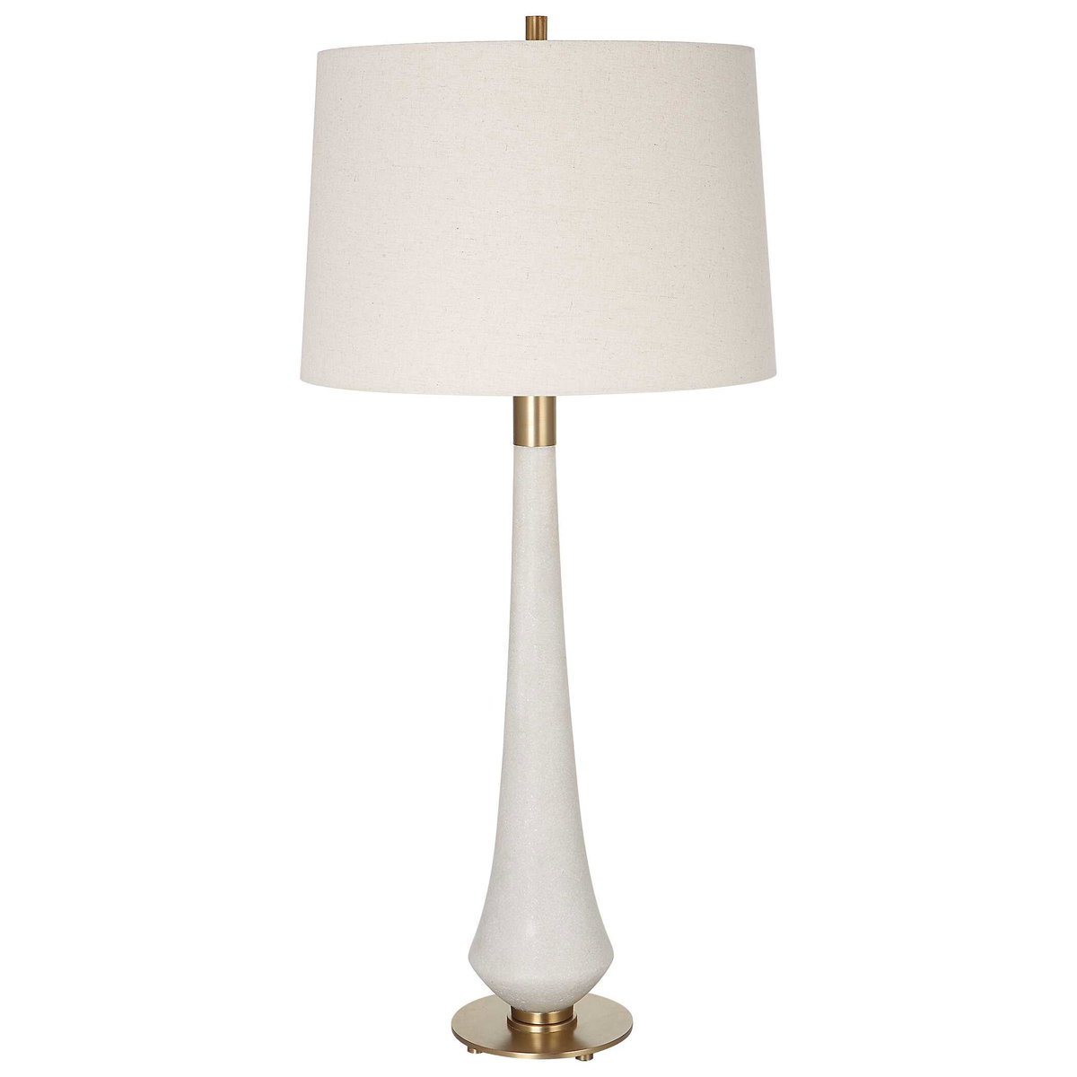 Marille Ivory Stone Table Lamp, by Uttermost, 1'4" width x 2'11.5" height x 1'4" depth View 5
