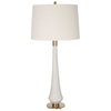 Marille Ivory Stone Table Lamp, by Uttermost, 1'4" width x 2'11.5" height x 1'4" depth thumbnail 5