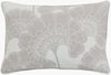 Japanese Floral Lumbar Pillow, Decorative Pillow by Surya, 13" length x 20" width thumbnail
