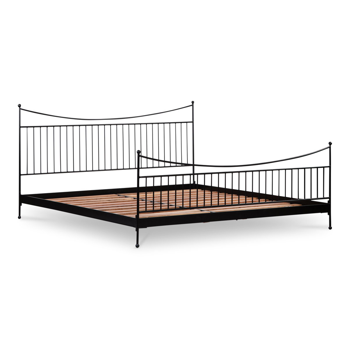 Monet King Bed Black, by Moe's Home, 78.5" width x 42" height x 83.35" depth View 2