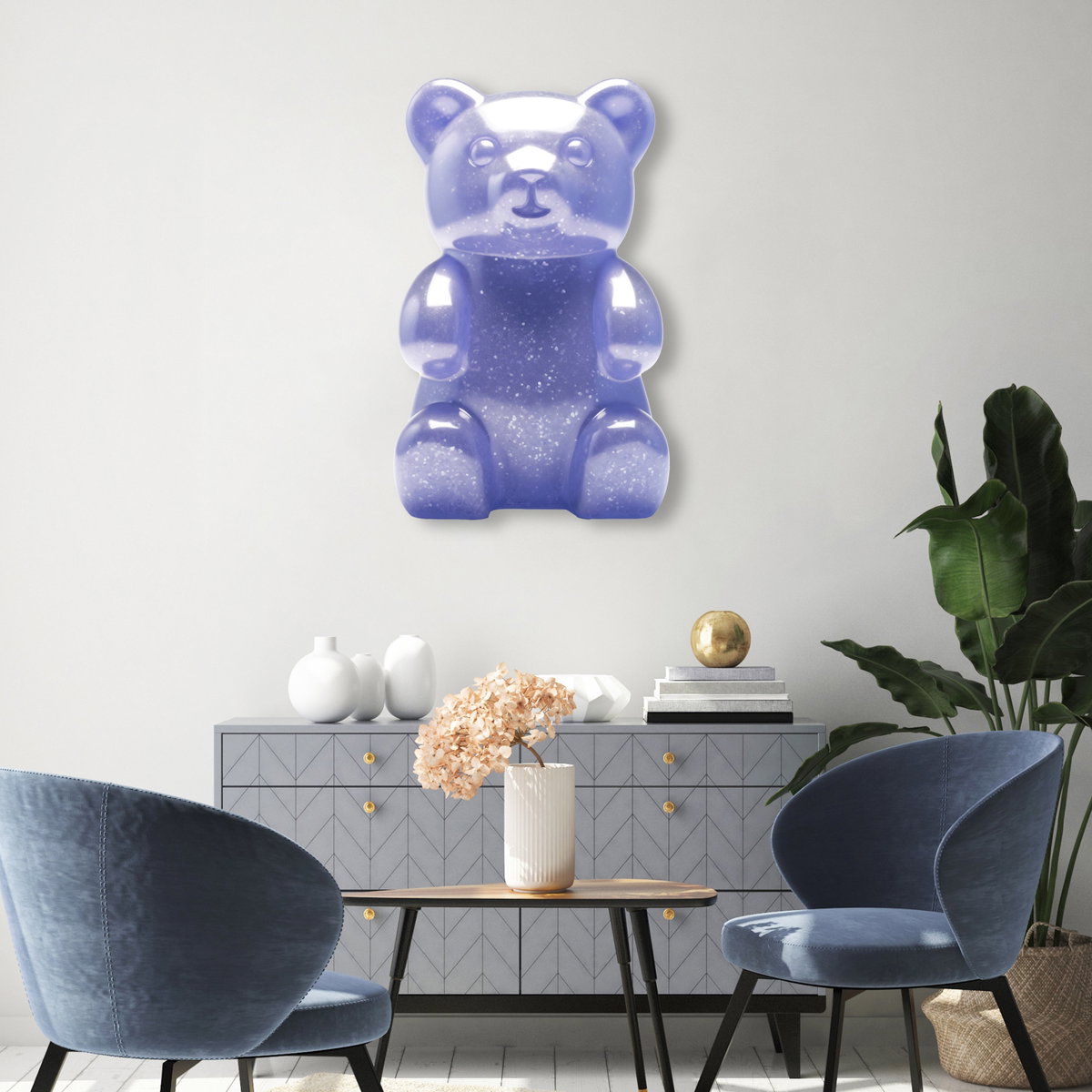 Gummy Bear Lilac (No Embellishment), by Oliver Gal,  15x10 View 4