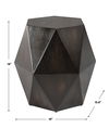 Volker Black Geometric Accent Table thumbnail 2
