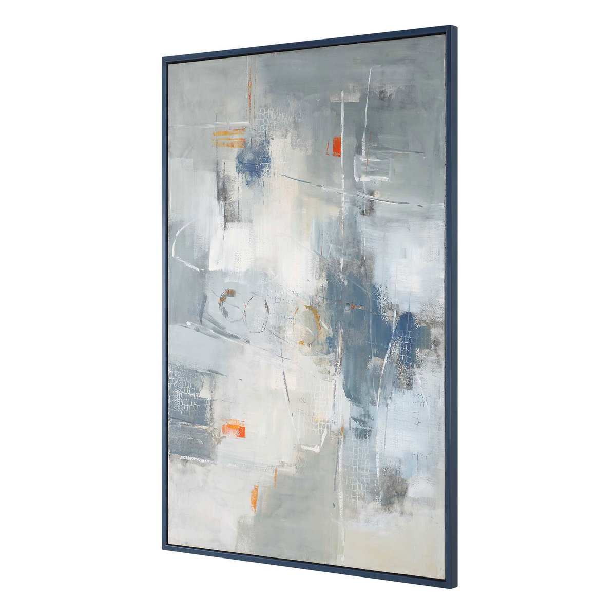 Blueprint Hand Painted Modern Art, by Uttermost, 41.7" width x 61.7" height x 1.5" depth View 4