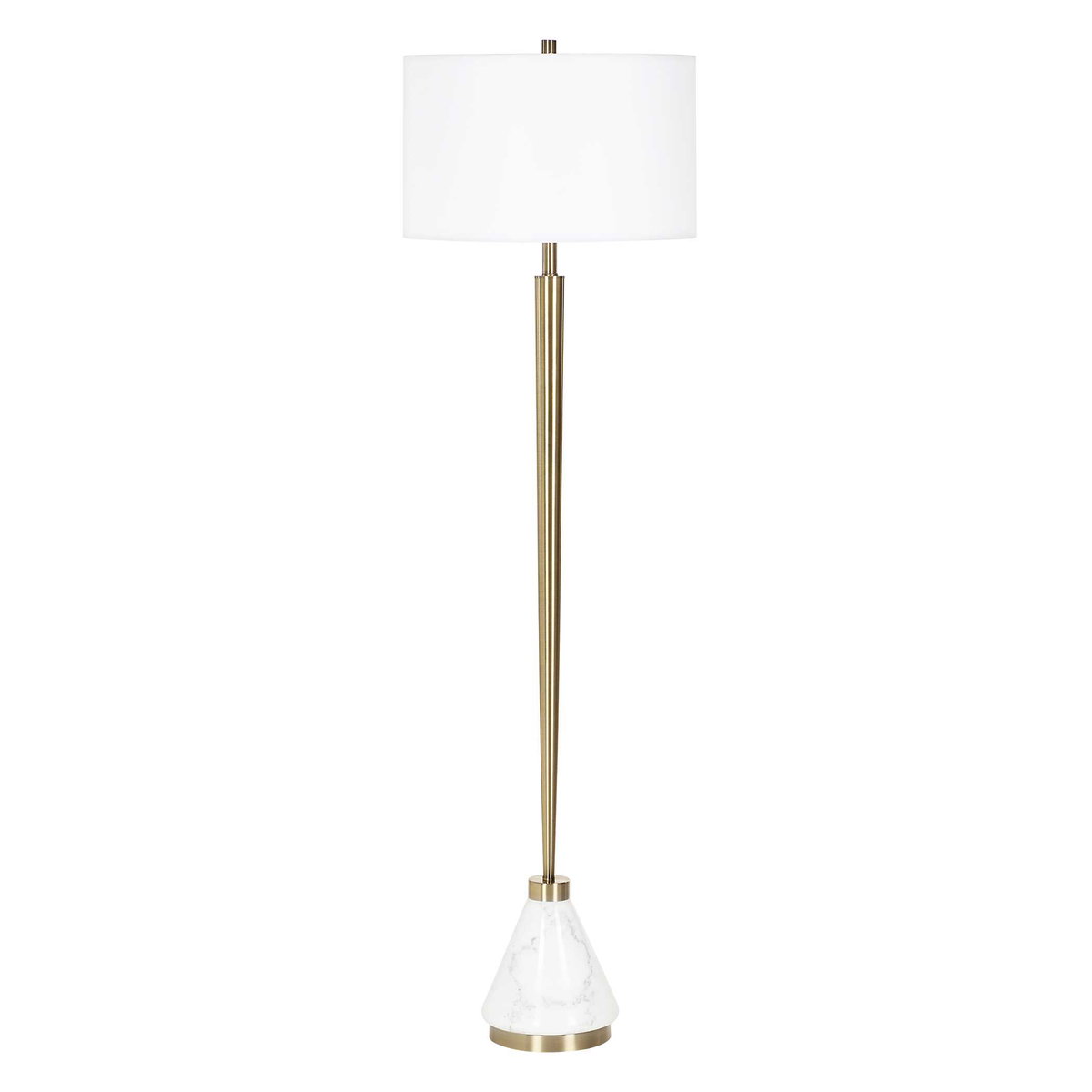 Curran Tapered Metal Floor Lamp, by Uttermost, 1'7" width x 5'4" height x 1'7" depth View 5